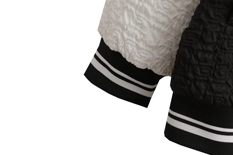 Blouson College Americain en Tissu Texturé – Image 9