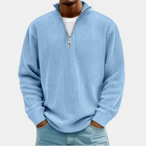 Pull à demi-zip essentiel