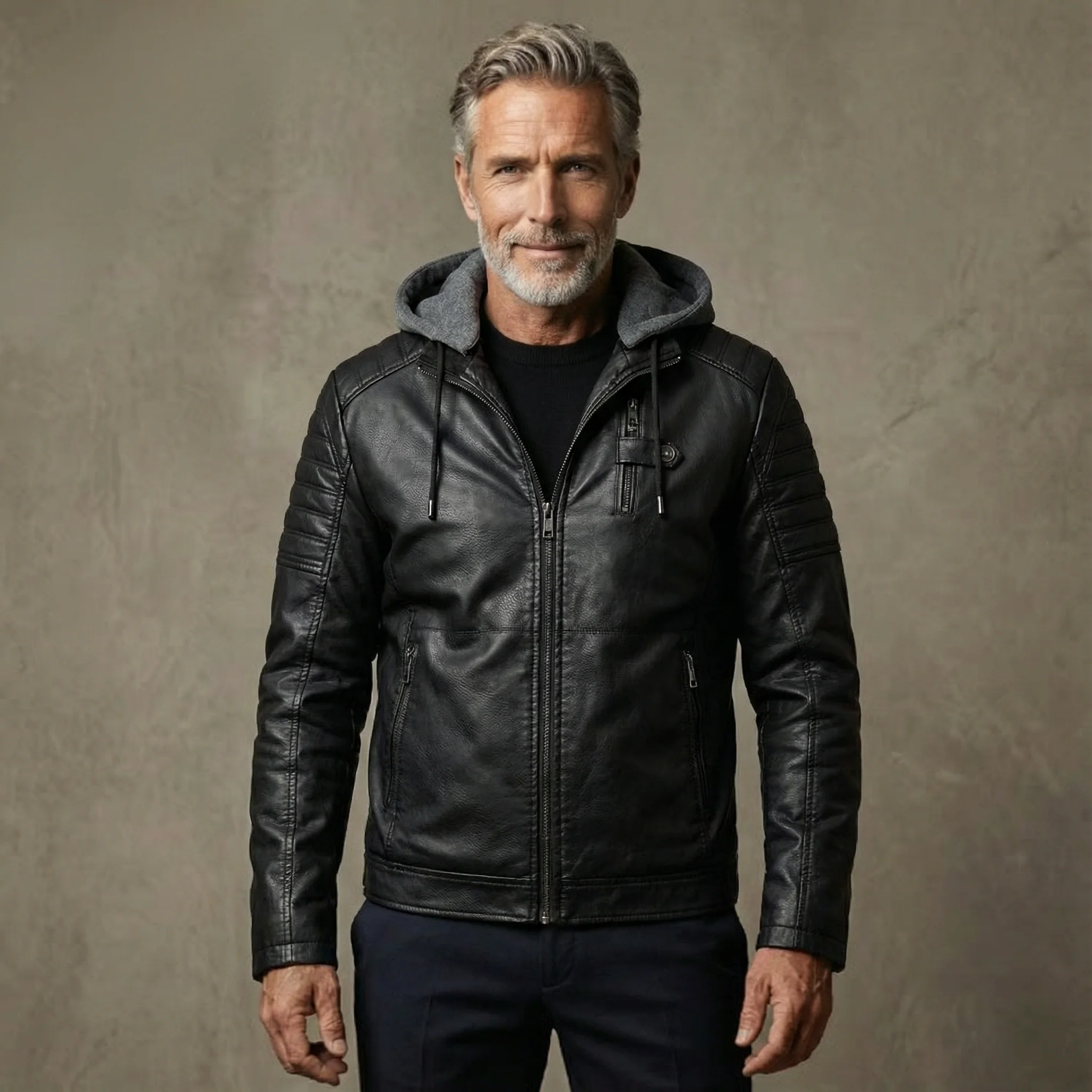 Veste Effet Cuir Doublée – Image 4