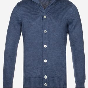 Button Up Cardigan Blue
