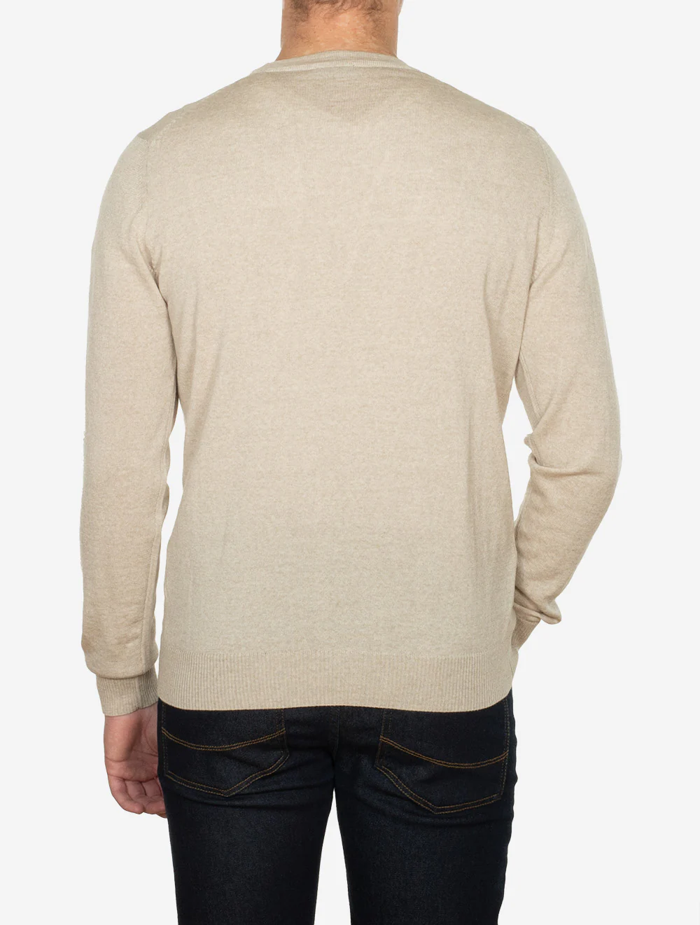 Knitted Cardigan Merino Beige – Image 3