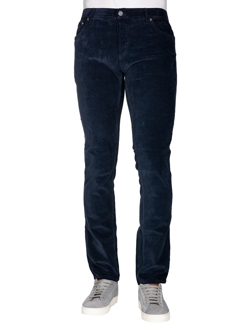 Luxury Cotton Cashmere Cord Navy – Image 2