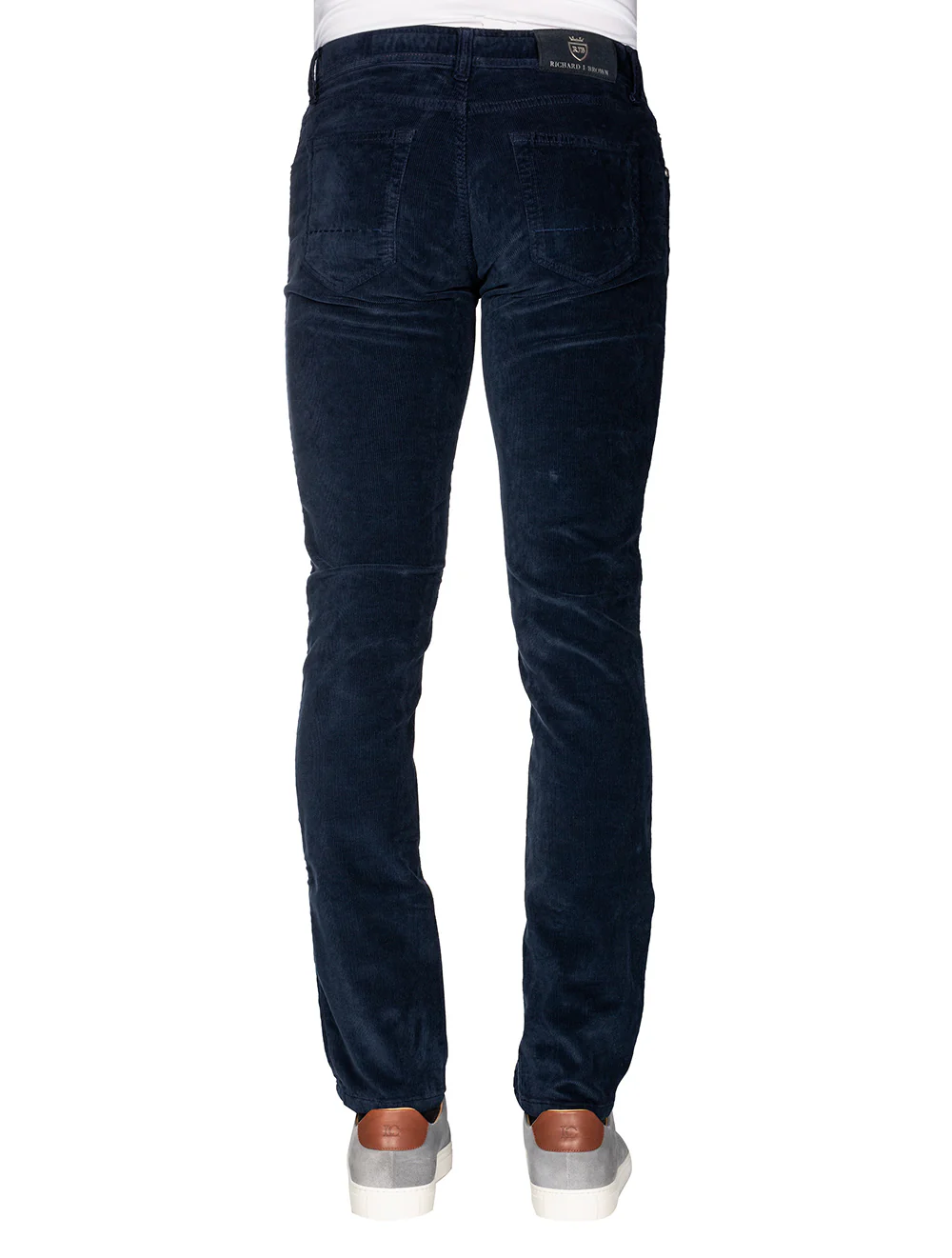 Luxury Cotton Cashmere Cord Navy – Image 3