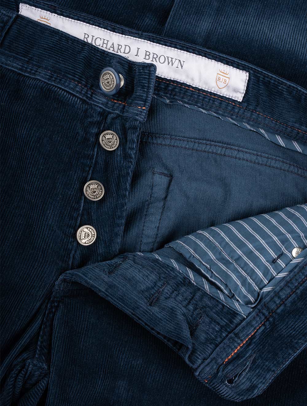 Luxury Cotton Cashmere Cord Blue – Image 6