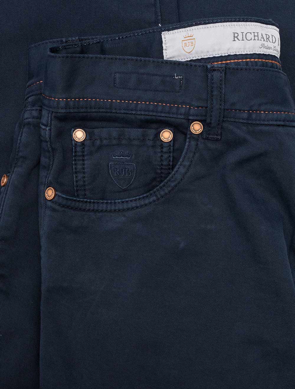 Luxury Denim Cashmere Jean Navy – Image 3