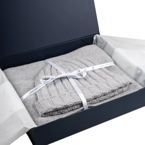 Luxury Hat & Scarf Gift Set Grey
