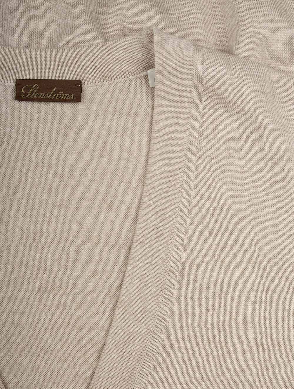 Knitted Cardigan Merino Beige – Image 4