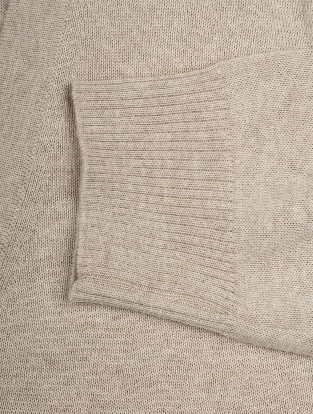 Knitted Cardigan Merino Beige – Image 5