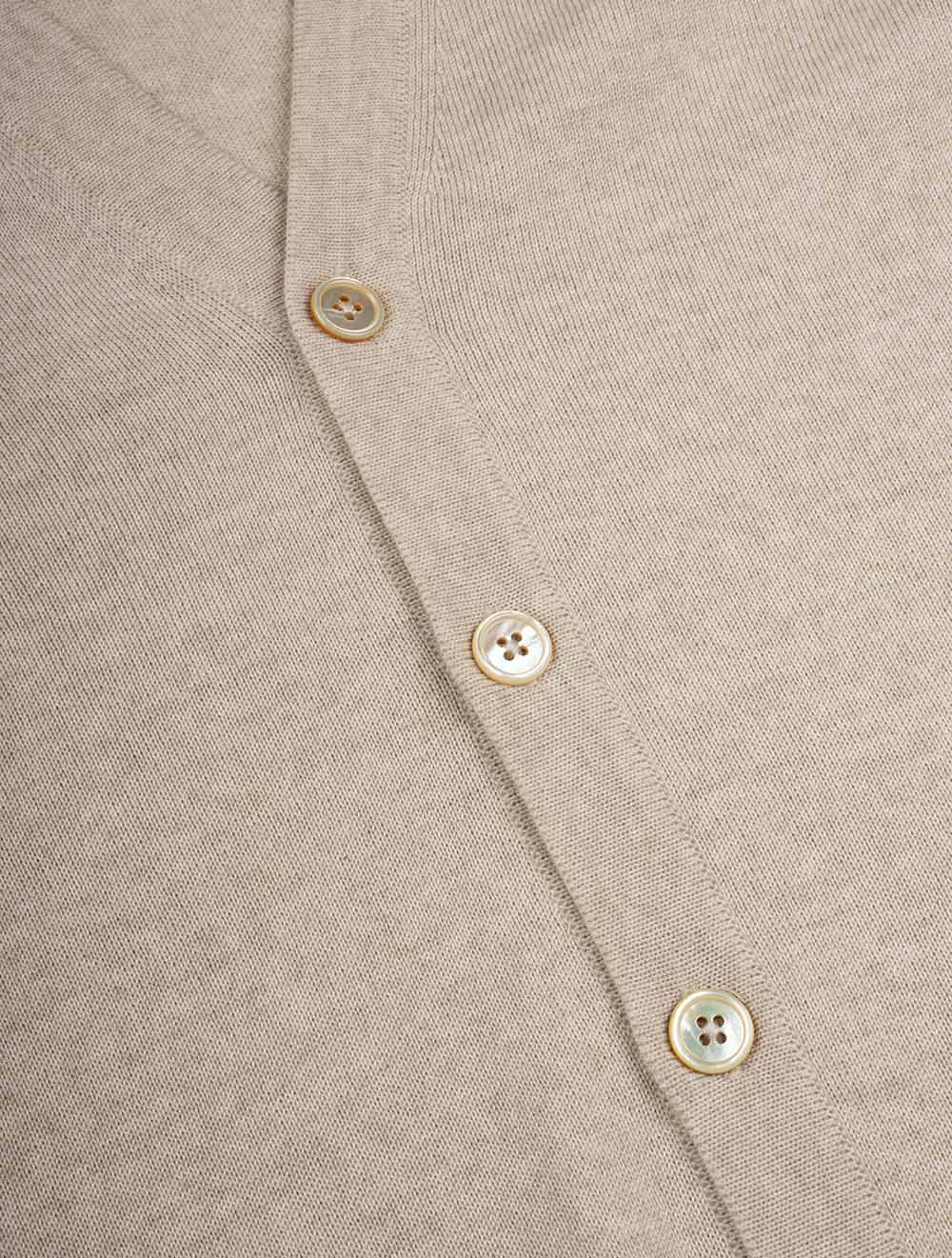 Knitted Cardigan Merino Beige – Image 6