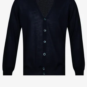 Knitted Cardigan Merino Navy