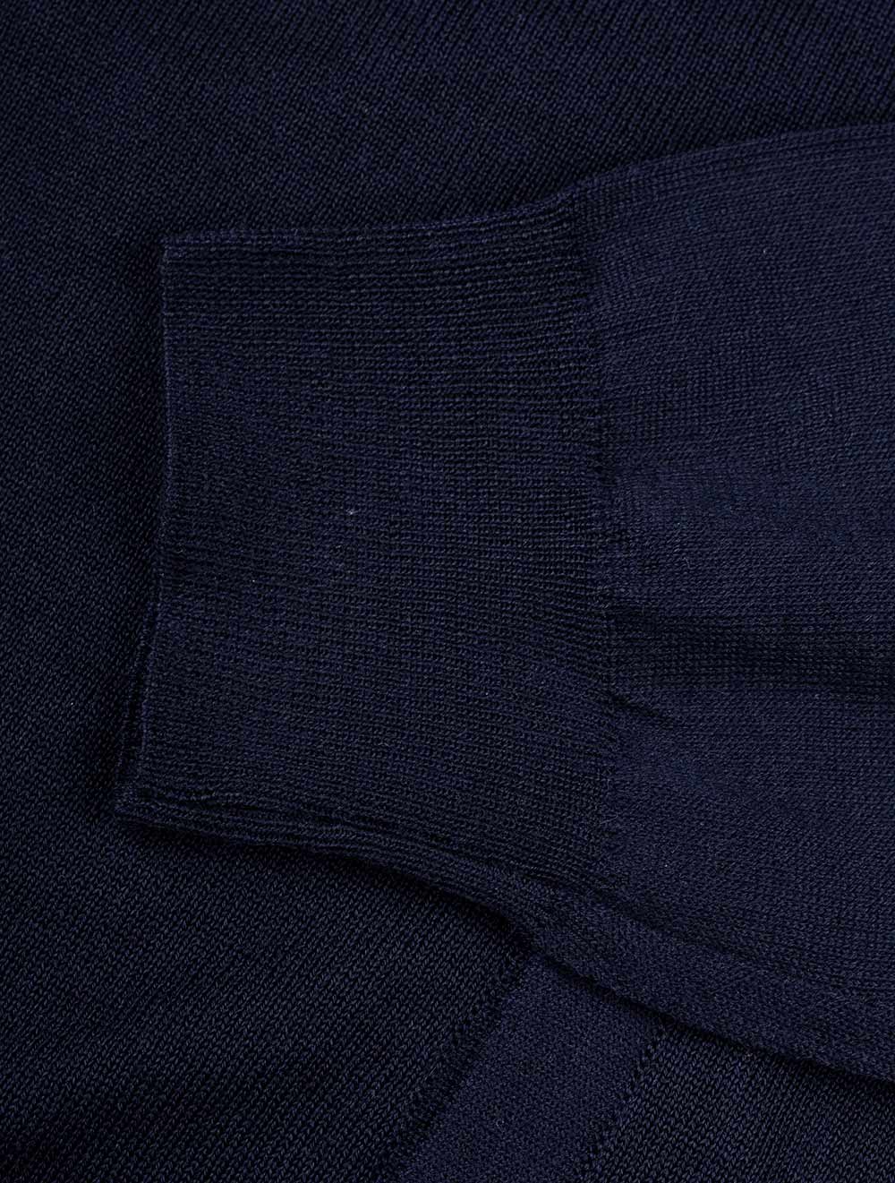Knitted Cardigan Merino Navy – Image 5