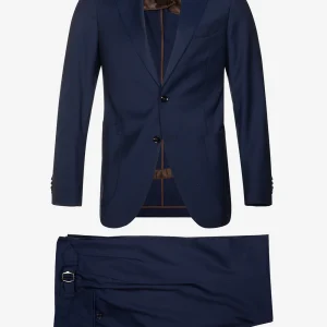Plain 2 Piece Suit Blue