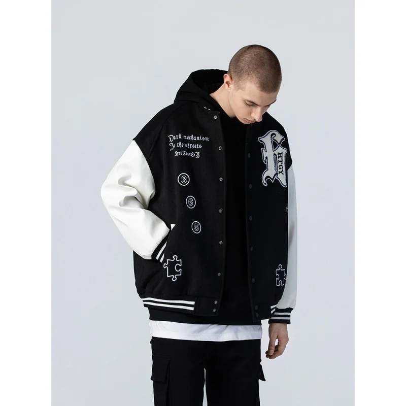 Blouson Teddy "Dark Mechanics" en cuir – Image 2