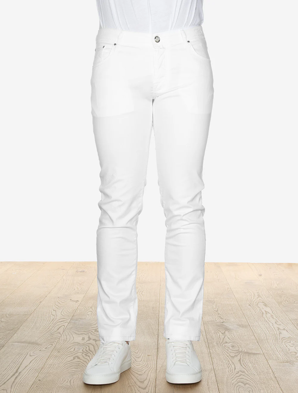 5 Pocket Slim Fit Jeans Optical White – Image 3
