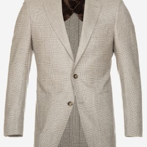 Louis Copeland Loro Piana Glencheck Sports Jacket Beige