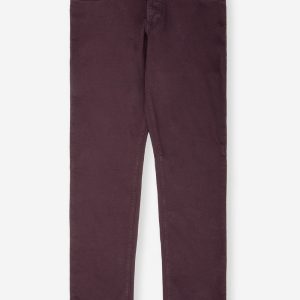 Luxury Denim Jeans Burgundy
