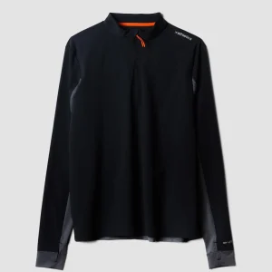 BLACK IN HALF ZIP CREW