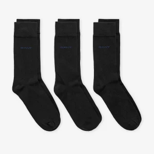 3-Pack Soft Cotton Socks Black