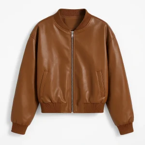 Blouson Teddy Cuir Américain Rétro