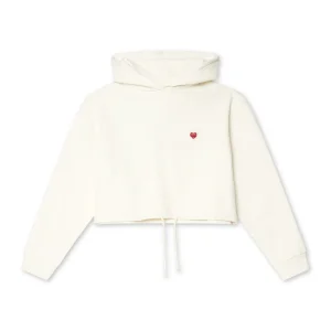 WHITE HEART WOMAN HOODIE