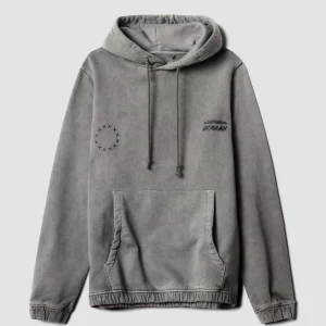 DARK GREY TRAIN WASHED HOODIE