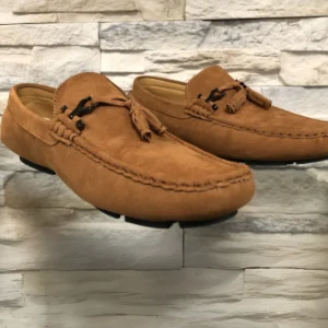 Chaussure Mocassin à gland Camel
