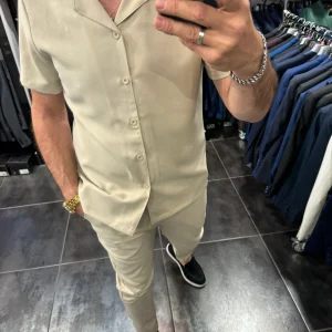 Chemise Ibiza decontractée beige