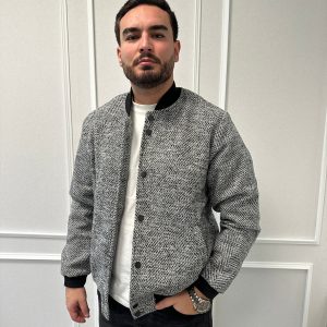 Veste Teddy Motif Grey