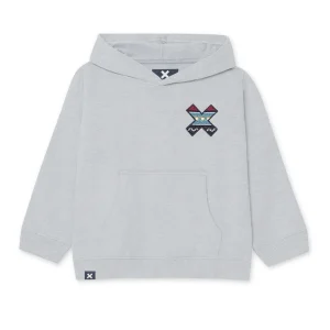 LIGHT GREY MELANGE CLASSIC KIDS HOODIE