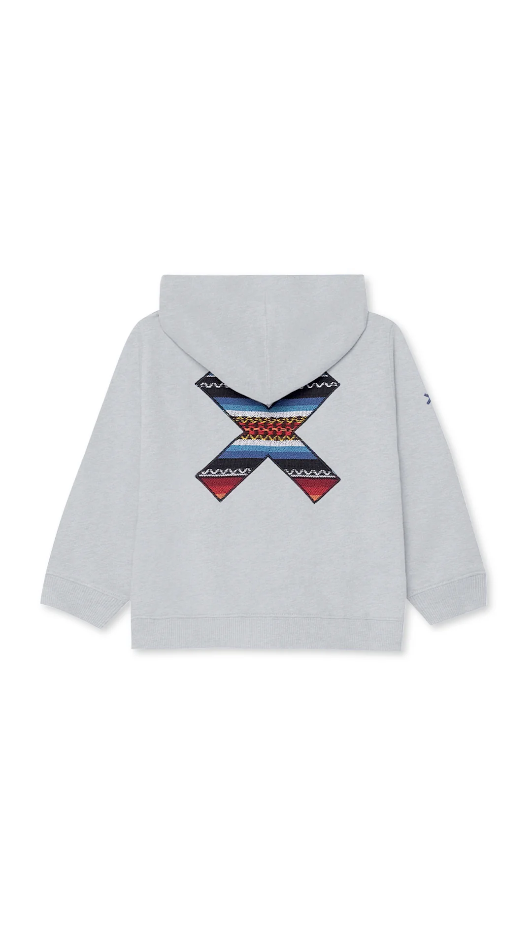 LIGHT GREY MELANGE CLASSIC KIDS HOODIE – Image 2