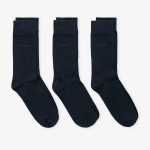 3-Pack Soft Cotton Socks Marine