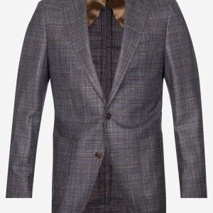Louis Copeland Subtle Check Sports Jacket Grey