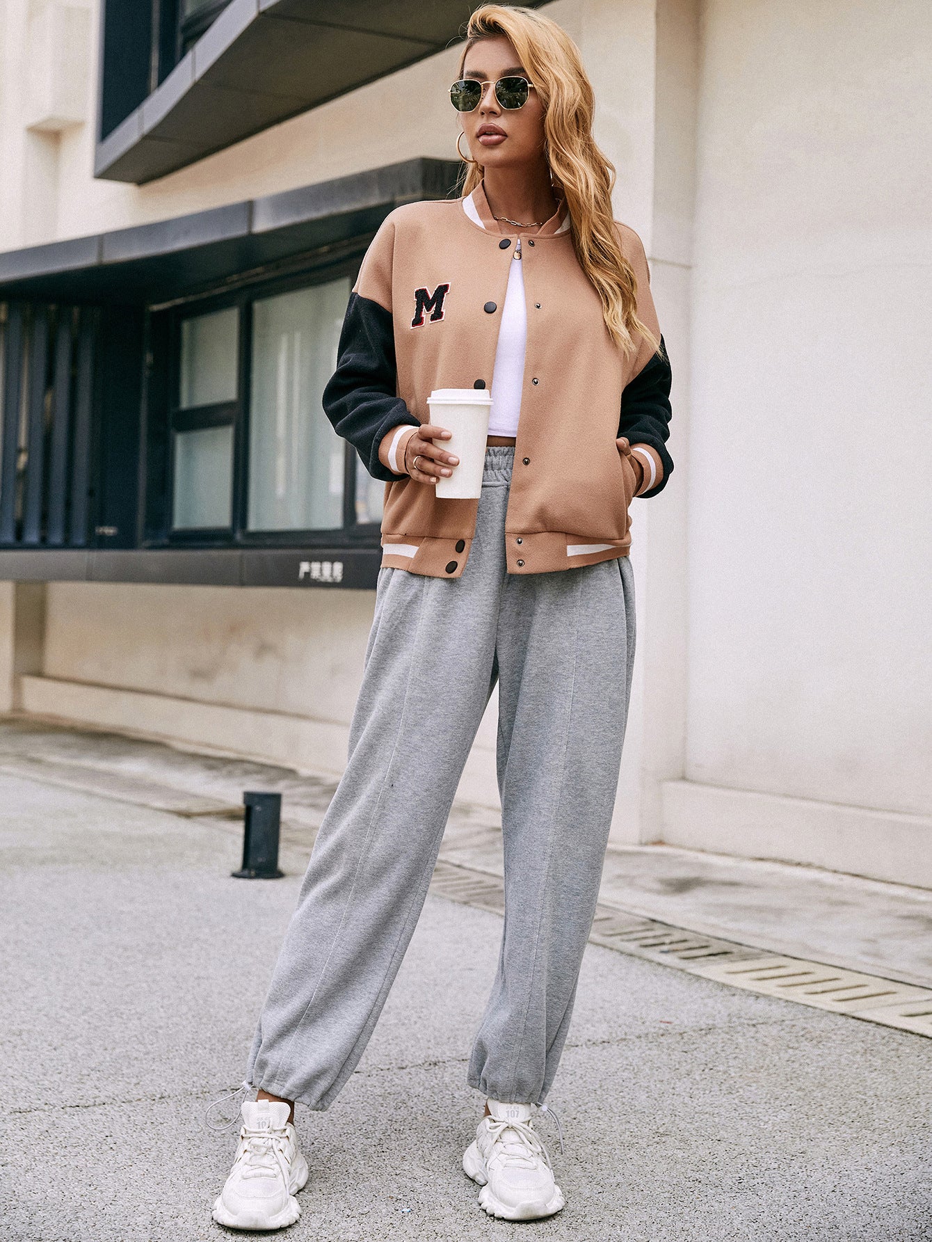 Blouson Teddy Bicolore Femme – Image 4