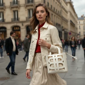 Sac à Main Seau LB - Blanc