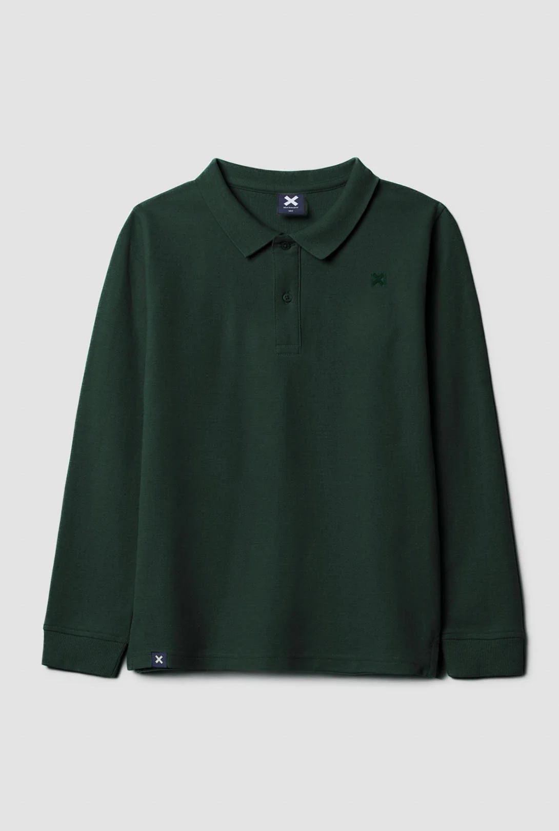 TREKKING GREEN NATURE KIDS LONG SLEEVE POLO