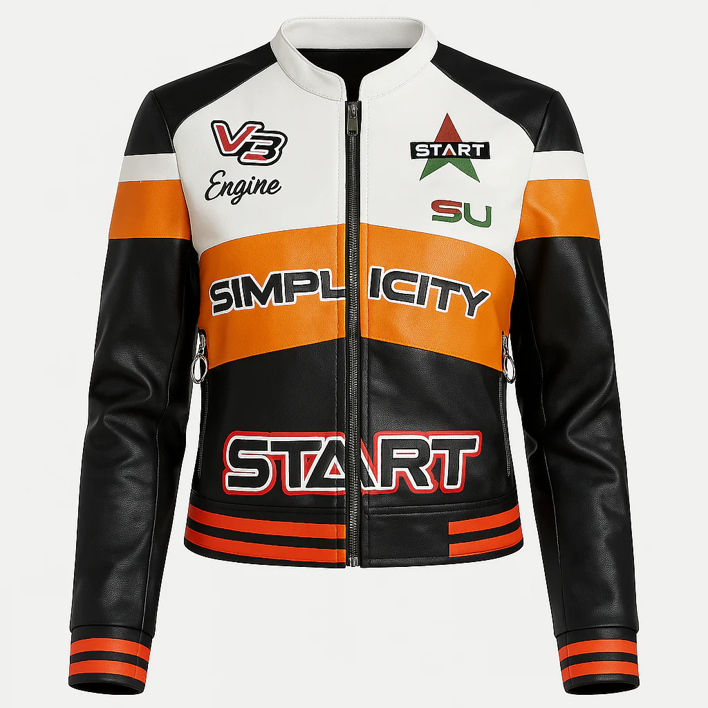 Veste Teddy Cuir Femme