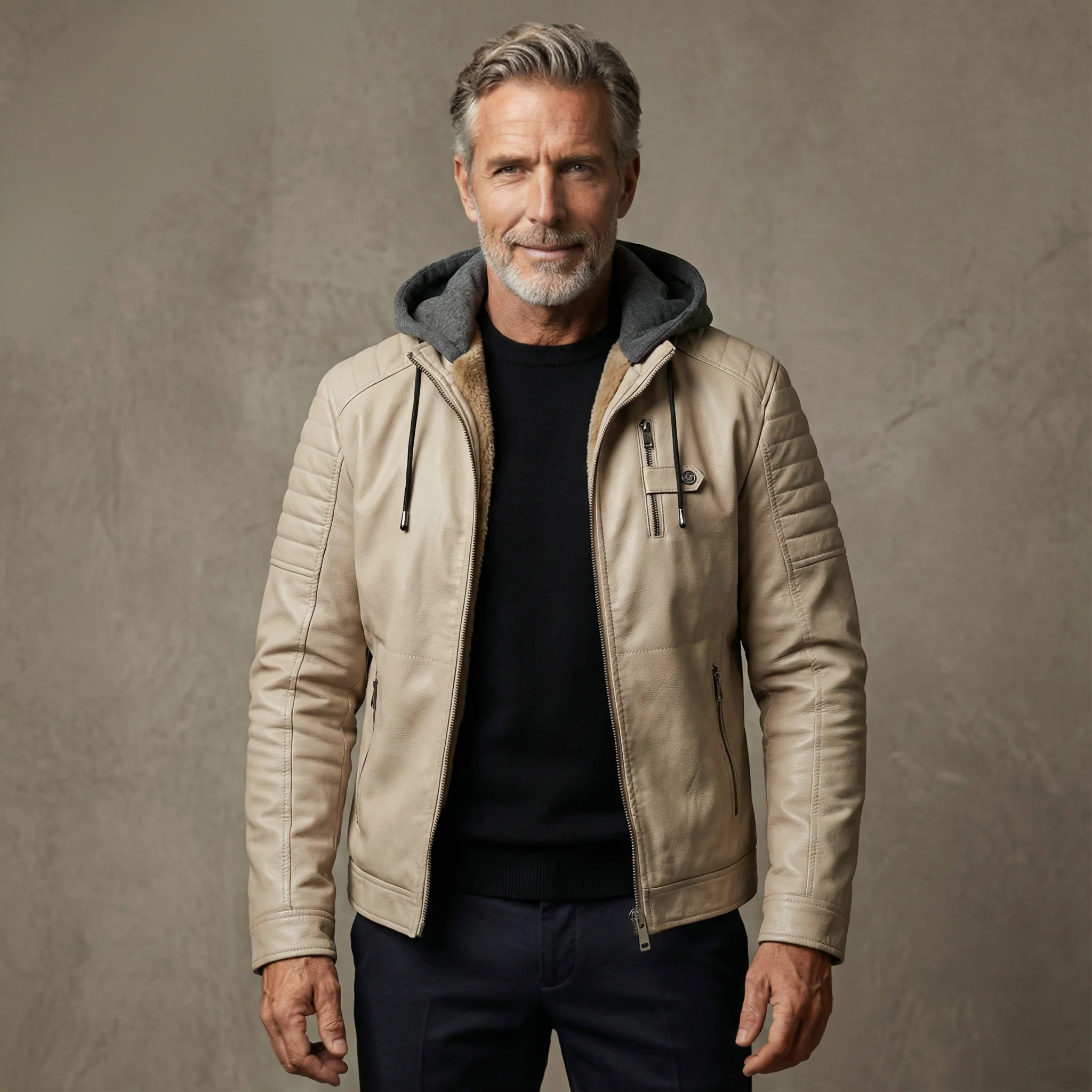 Veste Effet Cuir Doublée – Image 3