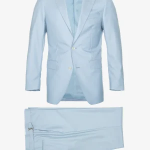Plain 2 Piece Suit Blue