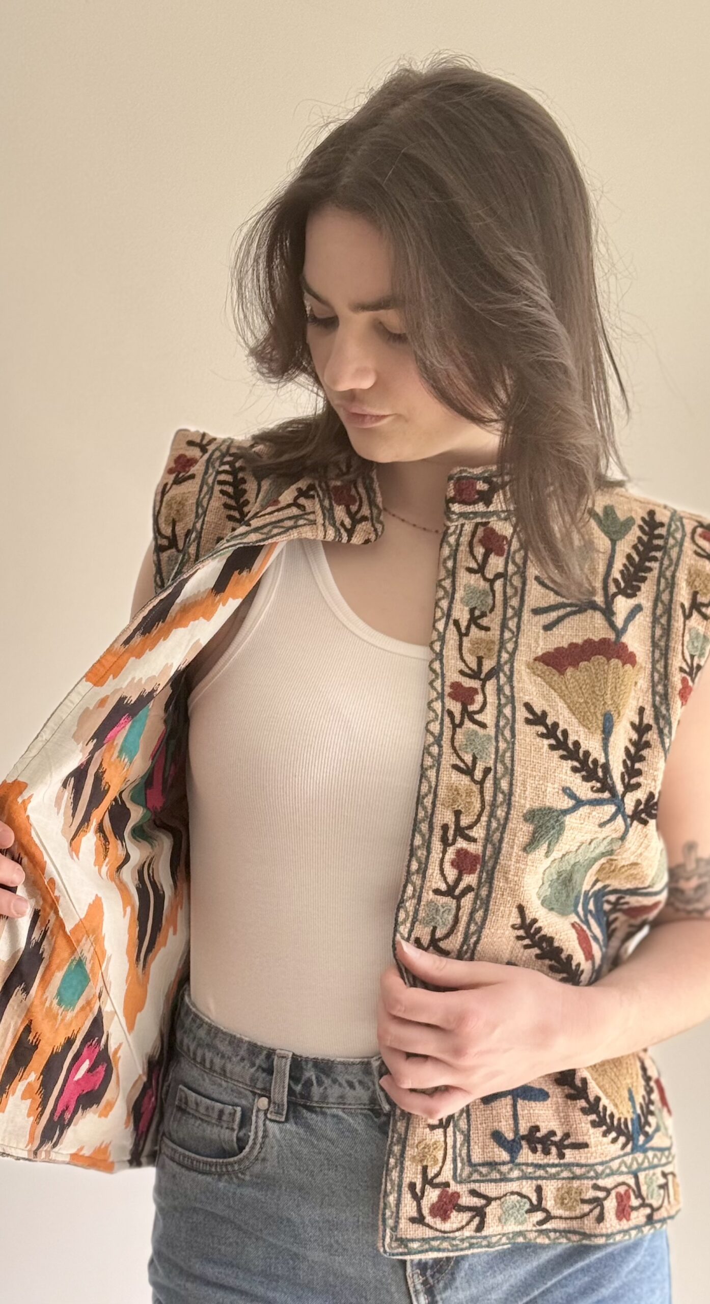 Gilet Anna Reversible Suzani – Image 7