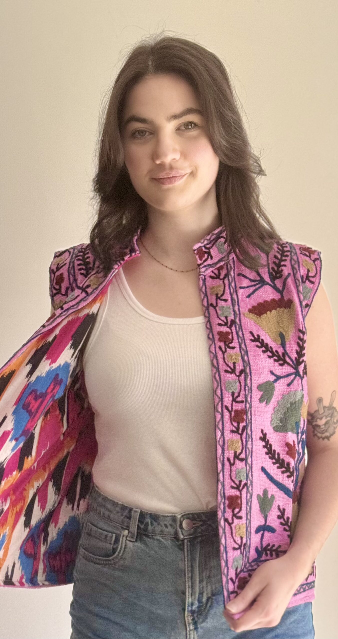 Gilet Anna Reversible Suzani – Image 2