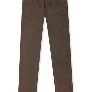 Luxury Cotton Cashmere Jeans Brown