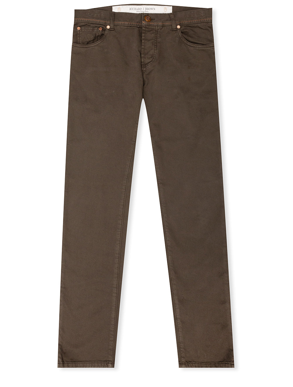 Luxury Cotton Cashmere Jeans Brown