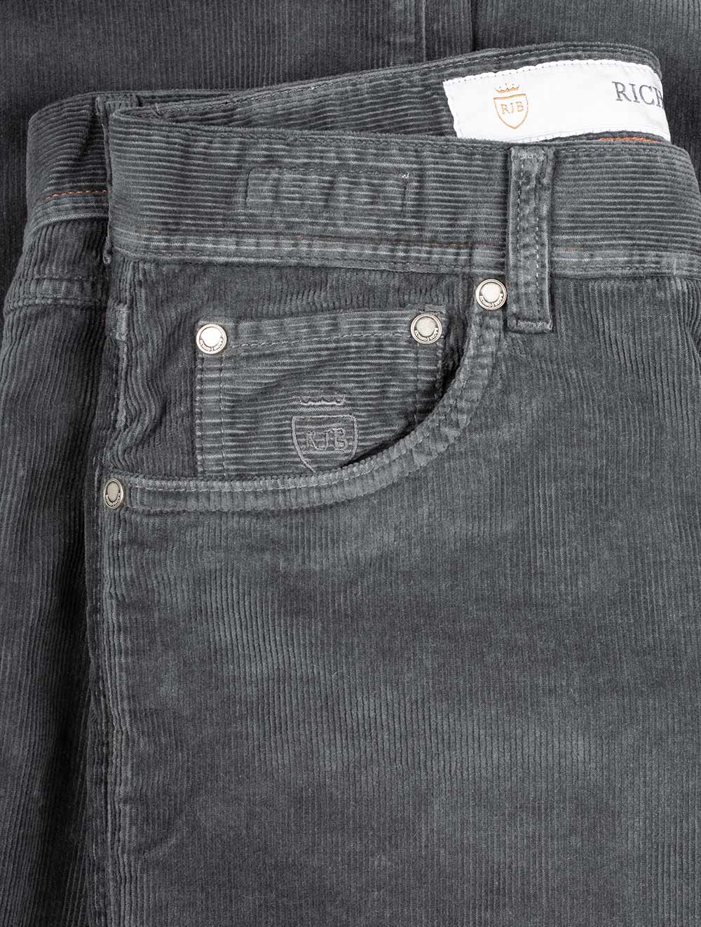 Luxury Cotton Cashmere Cord Grey – Image 5