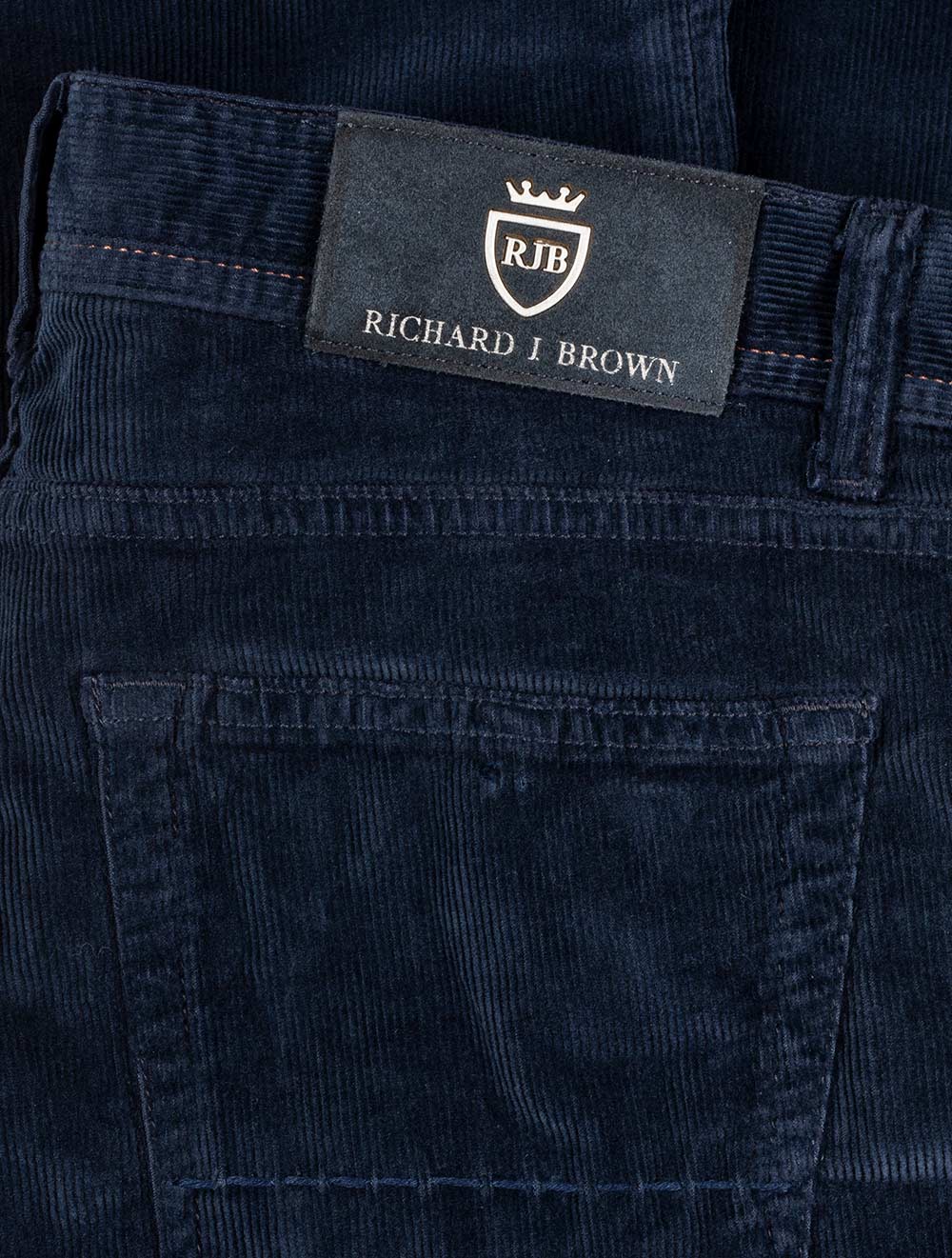 Luxury Cotton Cashmere Cord Navy – Image 4