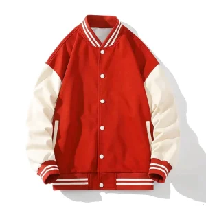 Veste Baseball Rouge