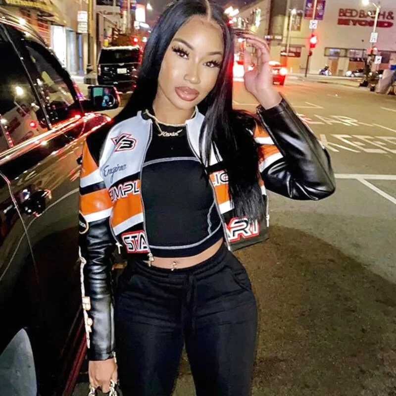 Veste Teddy Cuir Femme – Image 4