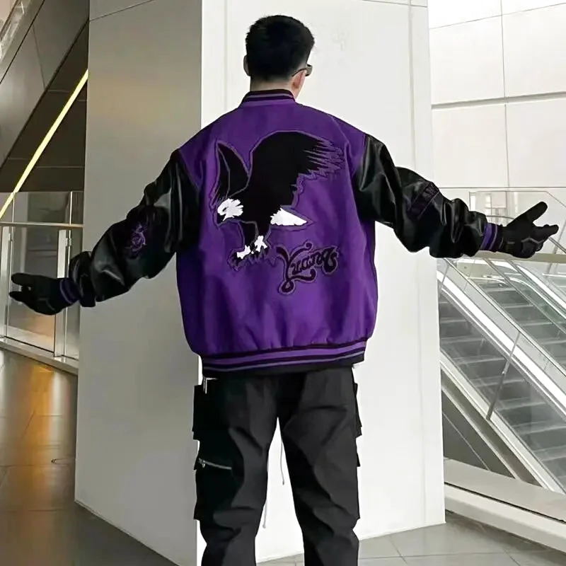 Veste Teddy Noir et Violette – Image 3