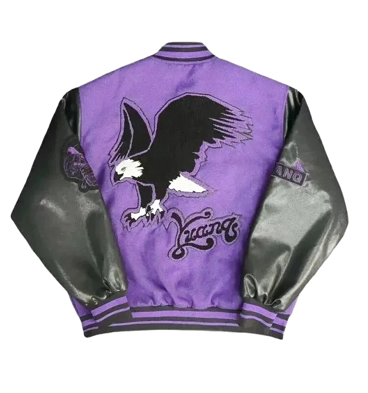 Veste Teddy Noir et Violette – Image 6