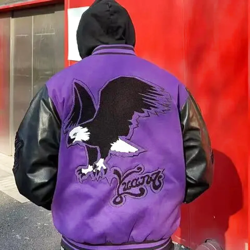 Veste Teddy Noir et Violette – Image 8