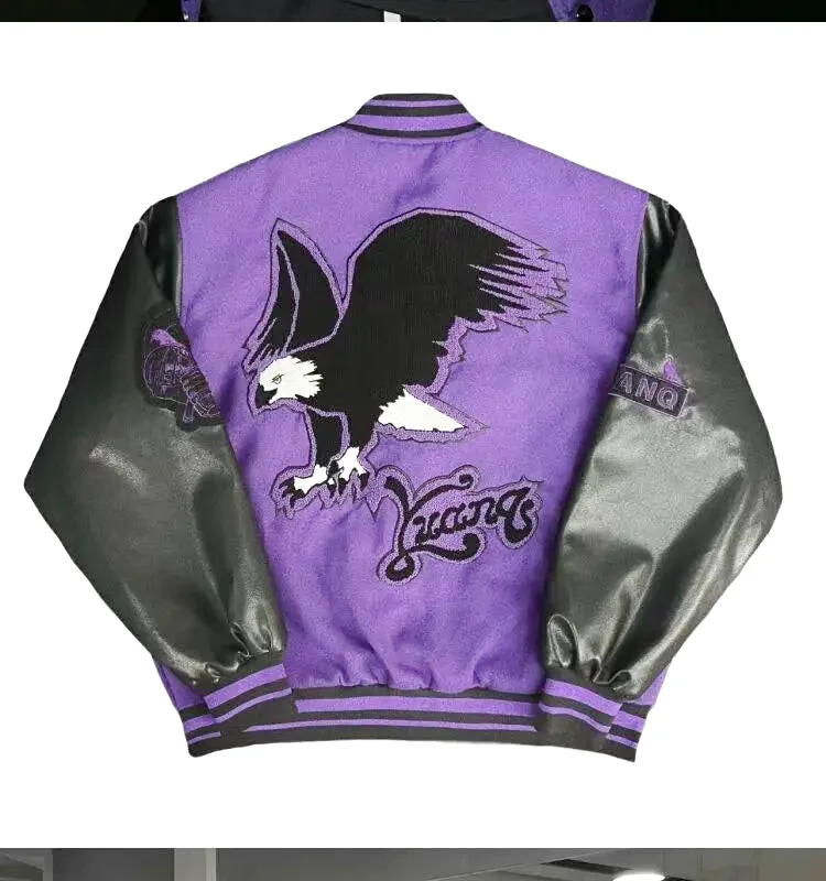 Veste Teddy Noir et Violette – Image 5